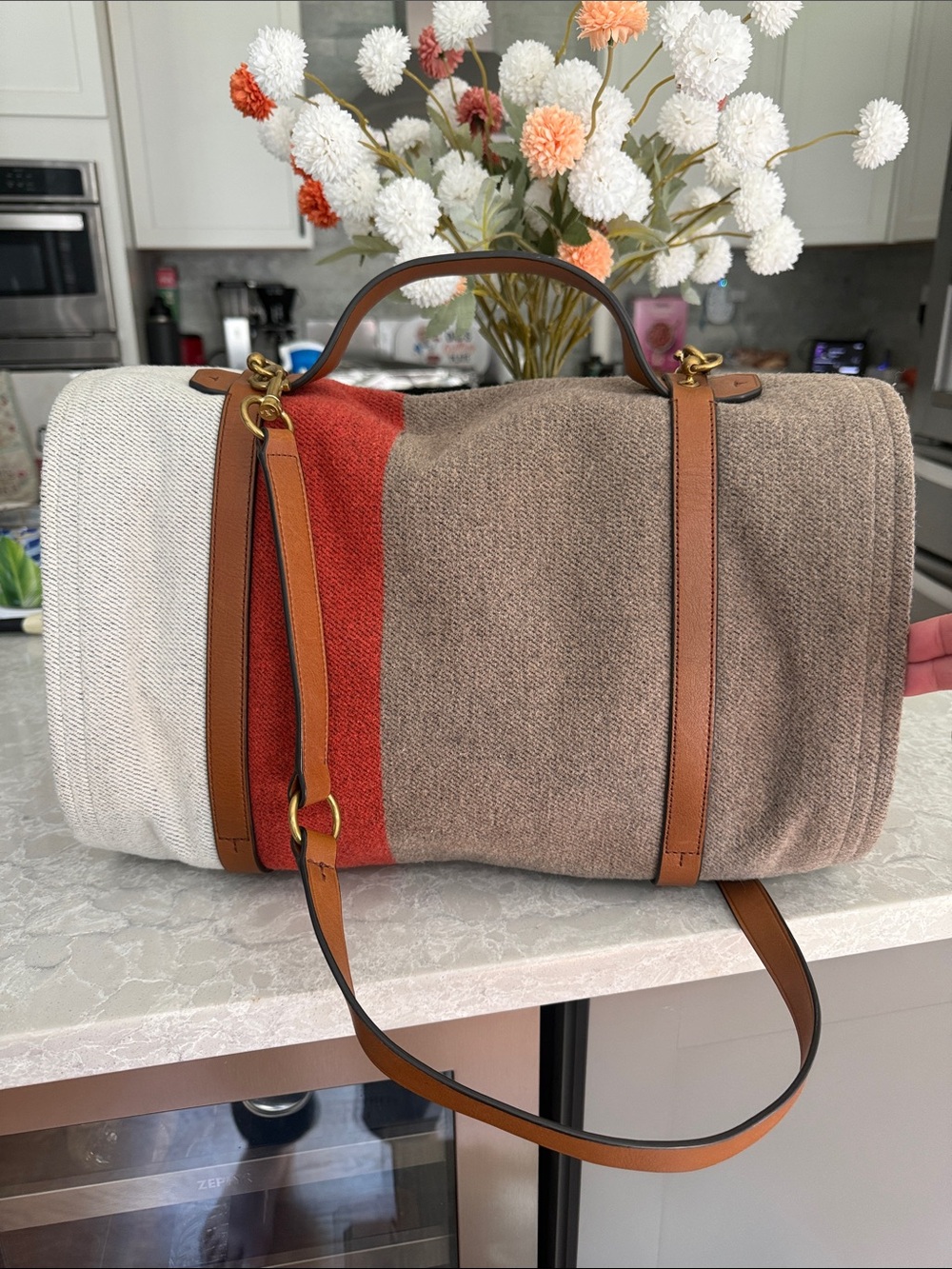 Tory Burch Blanket Duffle Bag - Picture 2 of 8